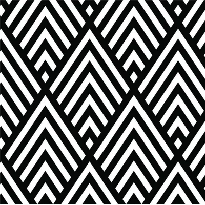 Geometric Vinyl Non-Pasted Matte Wallpaper Roll by Jamie Graney — Black,White