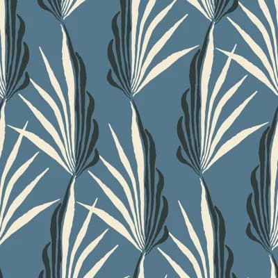Areca Palm - Wallpaper — Blue