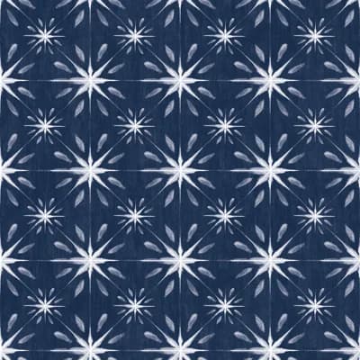 Nordic Elements Geometric Starburst Effect 32.81' L x 20.87" W Wallpaper Roll — Blue
