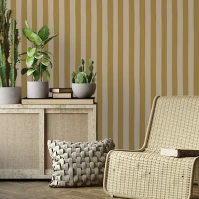 MEDIUM HAND PAINTED STRIPE — Light Blue