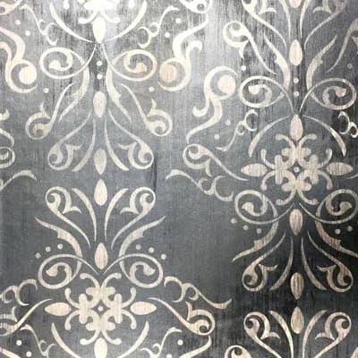 Freda Damask Non-Pasted Metallic Wallpaper Roll — Dark Blue
