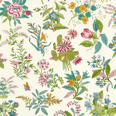 Woodland Floral Wallpaper — Peridot,Ruby,Pearl