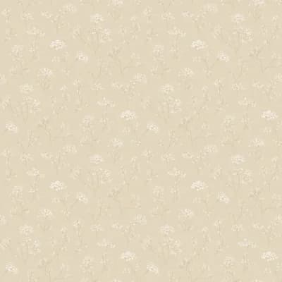 Miniatures 3 Collection Blue Meadow Sweet Wallpaper Roll — Cream,Beige