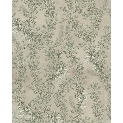 The Transylvanian Manor Floral Non-Pasted Matte Wallpaper Roll — Taupe,Green,Gray