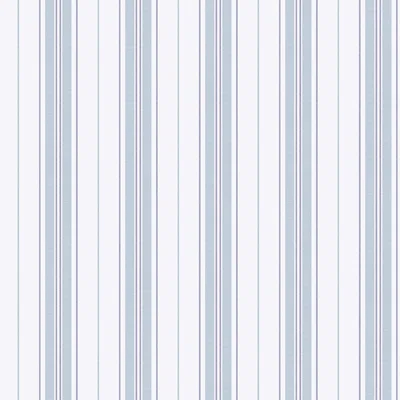 Boråstapeter Hamnskär Stripe Wallpaper — Blue