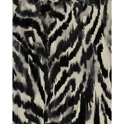 LA DOLCE VITA Animal Print Non-Pasted Matte Wallpaper Roll — Black,Gray