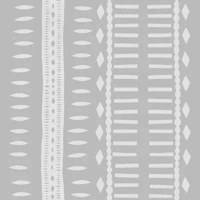 Paule Marrot Non-Pasted Satin Wallpaper Double Roll — Gray