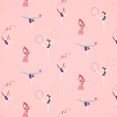Balancing Act Wallpaper — Blossom,Raspberry,Grape