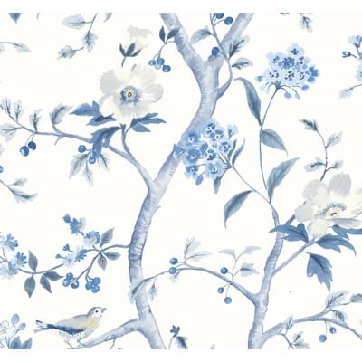 Luxe Haven 18' L x 27" W Peel and Stick Wallpaper Roll — Bluestone
