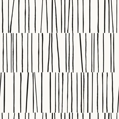 16.5' L x 20.5" W Peel and Stick Wallpaper Roll — Black,White