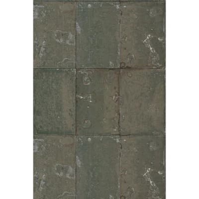 Antique Mirror Non-Pasted Wallpaper Roll — Tarnished Silver