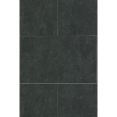 Stone Block Non-Pasted Wallpaper Roll — Black