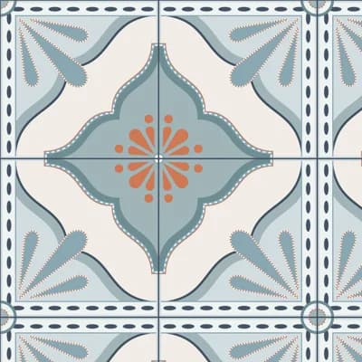 Transform Large Tile Peel & Stick Wallpaper — Blue