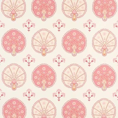 Chamba Crown Sisal Wallpaper — Pink