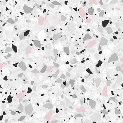 Terrazzo Abstract Non-Pasted Matte Wallpaper Double Roll — Pink,Gray