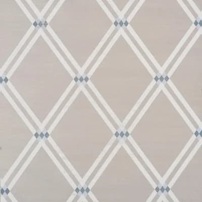 Asolo Trellis Grass Cloth Non-Pasted Matte Wallpaper Roll — Blue