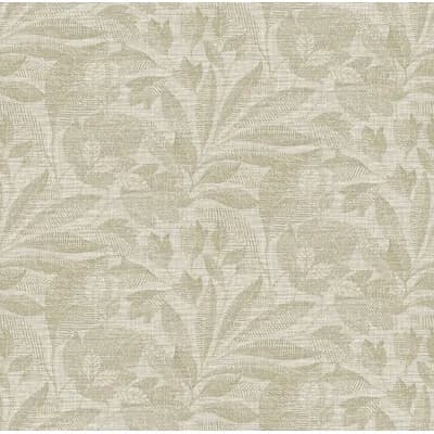 Floral Non-Pasted Wallpaper — Neutral