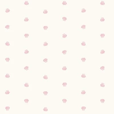 Sea Scallops 33' L x 20.5" W Wallpaper Roll — Pink