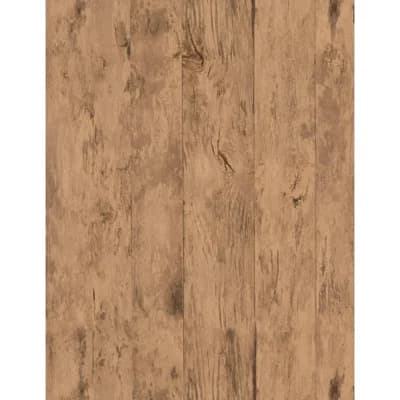 Weathered Finishes Shiplap Non-Pasted Satin Wallpaper Roll — Midnight Black,Charcoal and Silver
