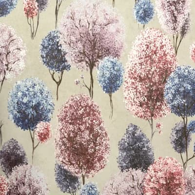 Julie Feels Home Collection Glitter/Shimmer Large Tilia Trees Wallpaper Roll — Lilac Mud