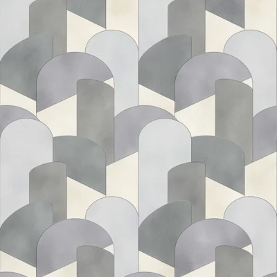 Elle Decoration Elle Decor Geometric Graphic Design 3D Embossed Glitter/Shimmer 33' L x 21" W Wallpaper Roll — Gray,Silver,Beige