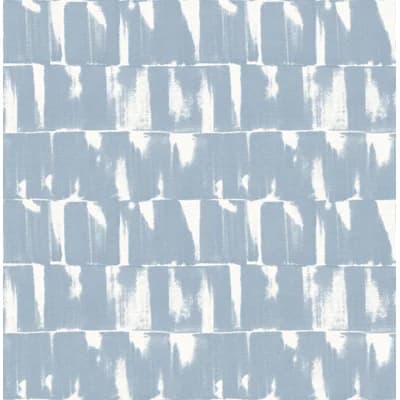 Bancroft Striped Wallpaper Roll — Blue
