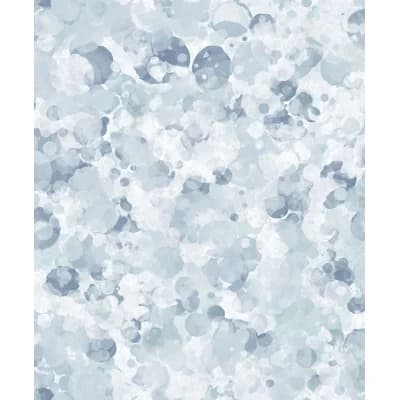 Atmosphere Bubble Up Design 33' L x 21" W Wallpaper Roll — Blue