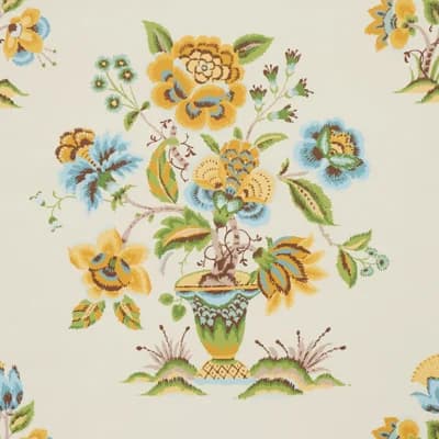 Ashford Wallpaper — Ochre,Sky