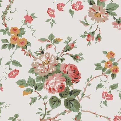 Laura Ashley Mountney Garden Antique Pink Removable Wallpaper — Antique Pink
