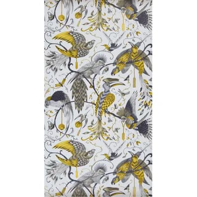 Animalia Audubon 5.5' L x 20.5" W Wallpaper Roll — Gold