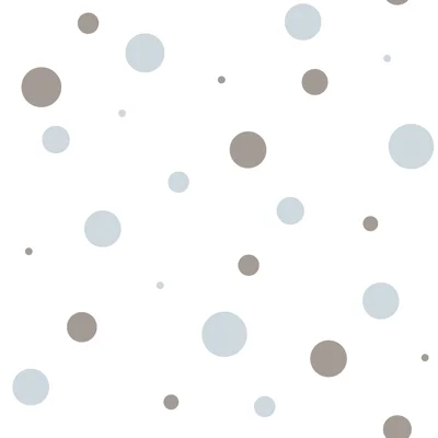 Little Explorers 2 Polka Dots Wallpaper Roll — Blue