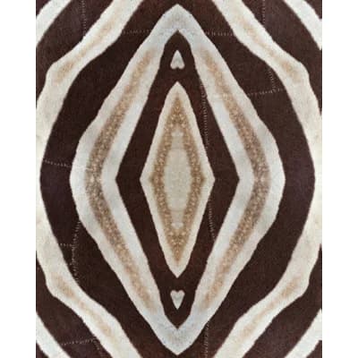 The Home of an Eccentric Man Animal Print Non-Pasted Matte Wallpaper Roll — Brown,Taupe