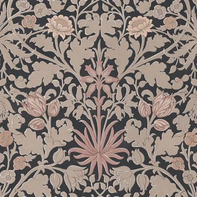 HYACINTH NOVELLUS Wallpaper - Noir 9'10" - full height wallpaper — Noir