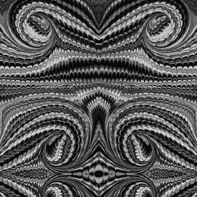 Striped Circles 10' L x 24" W Peel and Stick Wallpaper Roll — Black,White
