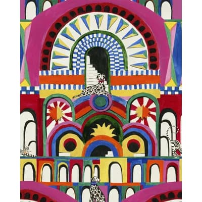 LA DOLCE VITA Matte Wallpaper Roll — RED,BLUE,GREEN,YELLOW,PINK