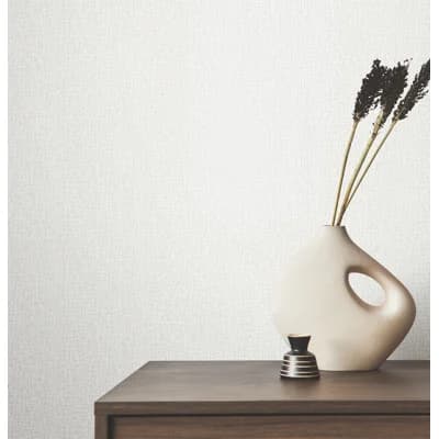 Abstract Vinyl Non-Pasted Wallpaper Roll — Optic White