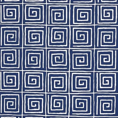Schumacher x Cristina Buckley Trousdale Wallpaper — Midnight Blue