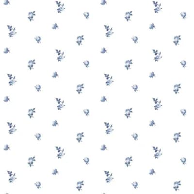 Lady Charlotte Miniature Roses 10' L x 24" W Peel and Stick Wallpaper Roll — Soot