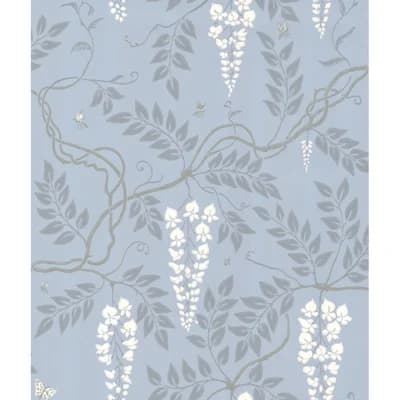 Egerton Floral Non-Pasted Wallpaper Roll — Blue