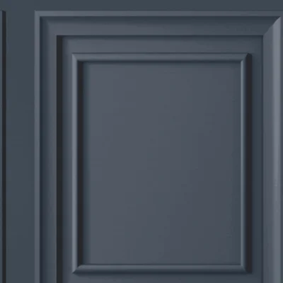 Laura Ashley Redbrook Wood Panel Dark Seaspray Wallpaper — Gray