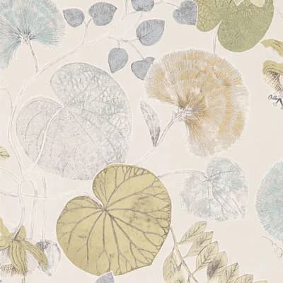Dardanella Wallpaper — Ink,Chartreuse