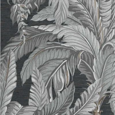 Floral Non-Pasted Wallpaper Double Roll — Gray