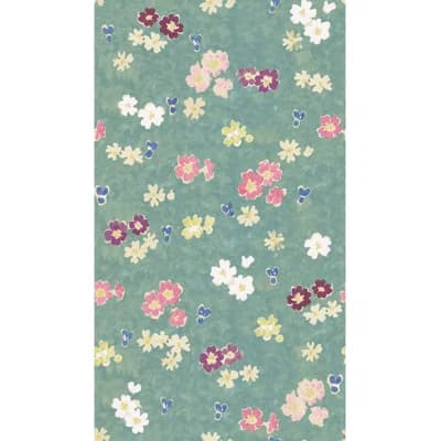 Paule Marrot Floral Non-Pasted Satin Wallpaper Double Roll — Flower Field