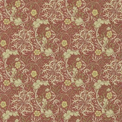 Seaweed Wallpaper — Red,Gold