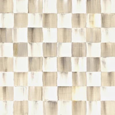 Check Peel & Stick Wallpaper — Brown