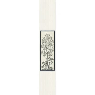 Non-Pasted Matte Wallpaper Roll — Charcoal,Parchment