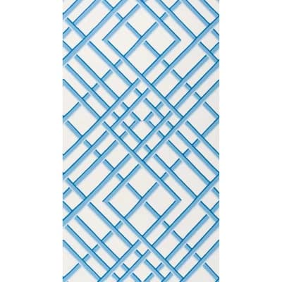Treillage Sidewall 30' L x 21" W Wallpaper Roll — Blue