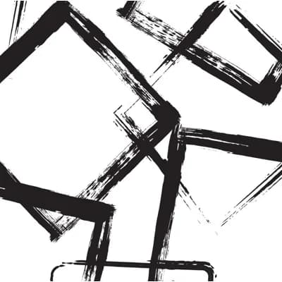 Giant Cubes Geometric Vinyl Non-Pasted Matte Wallpaper Roll by Jamie Graney — Black,White