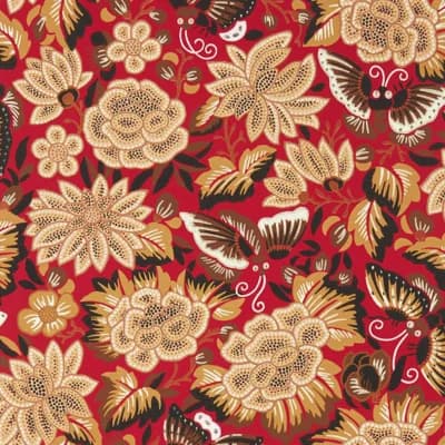Amara Butterfly Wallpaper — Cinnabar,Ink Black