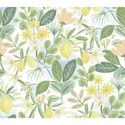 Amalfi 20' L x 27" W Peel and Stick Wallpaper Roll — Pink,Green